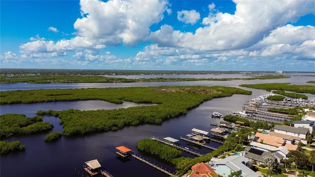 a view of an ocean and beach