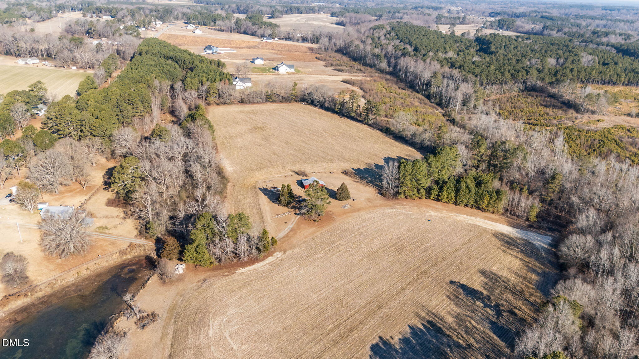 2706 Leaflet Church Road Broadway, NC 27505 - Photo 5 of 11 a view of a dry yard with trees