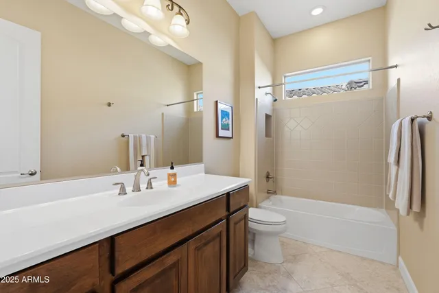 a view of a brick building with an outdoor space