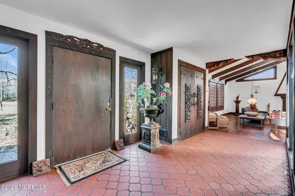 a view of an entryway door