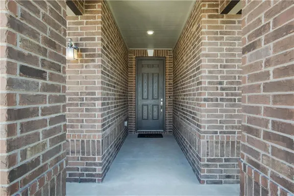 a view of a brick building