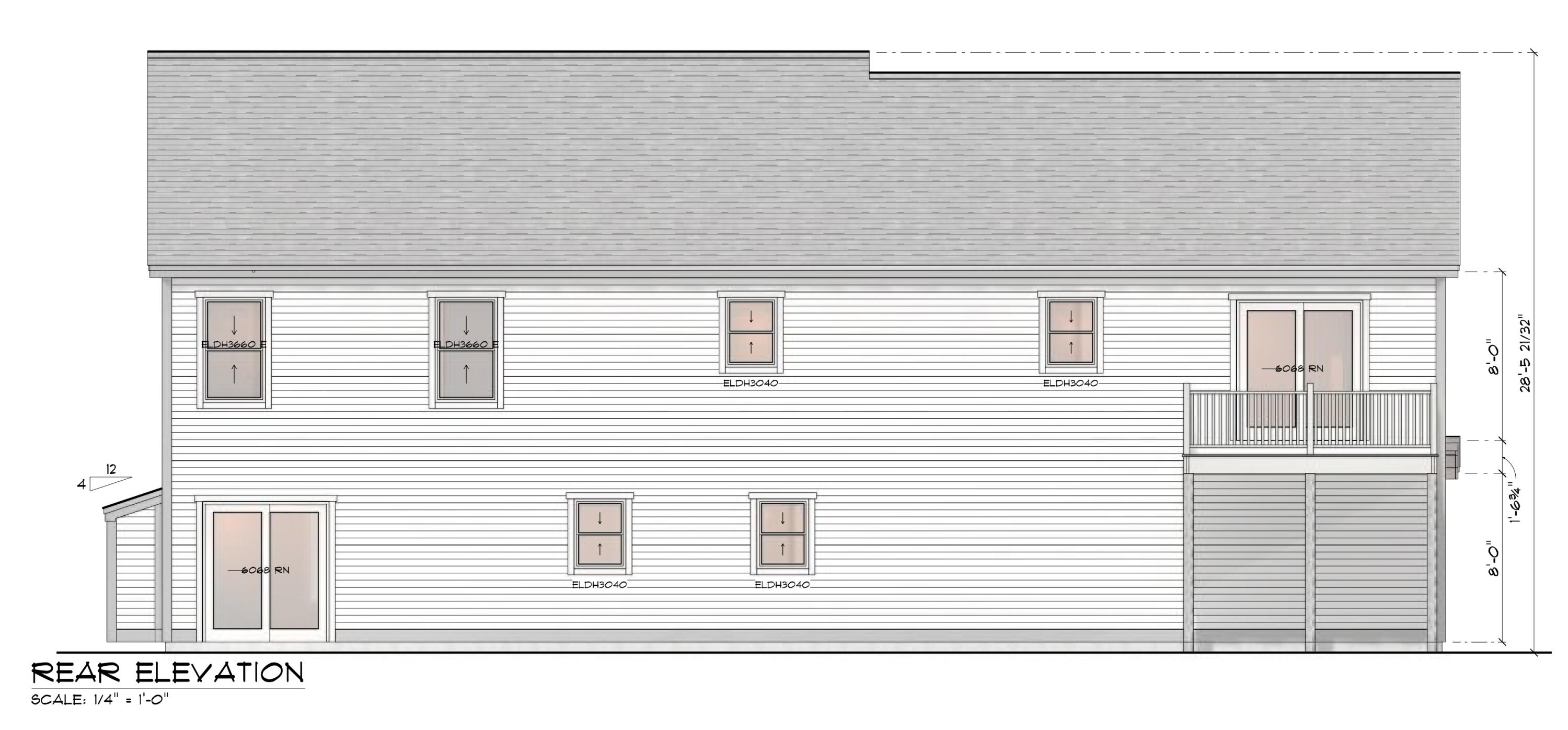 15 Casey Lane Kennebunk, ME 04043 - Photo 6 of 8 Back Elevation