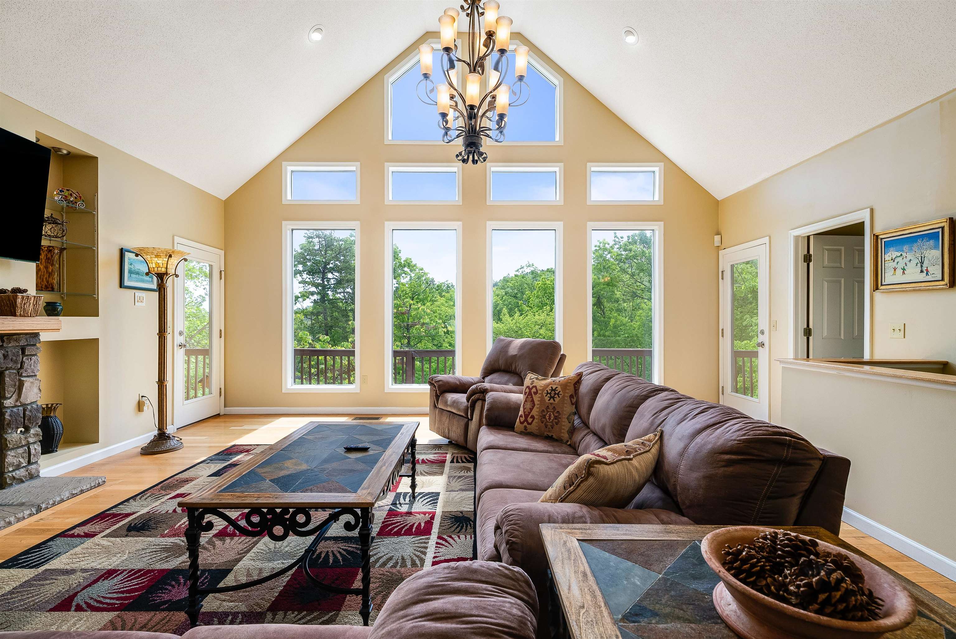 312 Rainier Road McGaheysville, VA 22840 - Photo 15 of 55 a living room with furniture and a floor to ceiling window