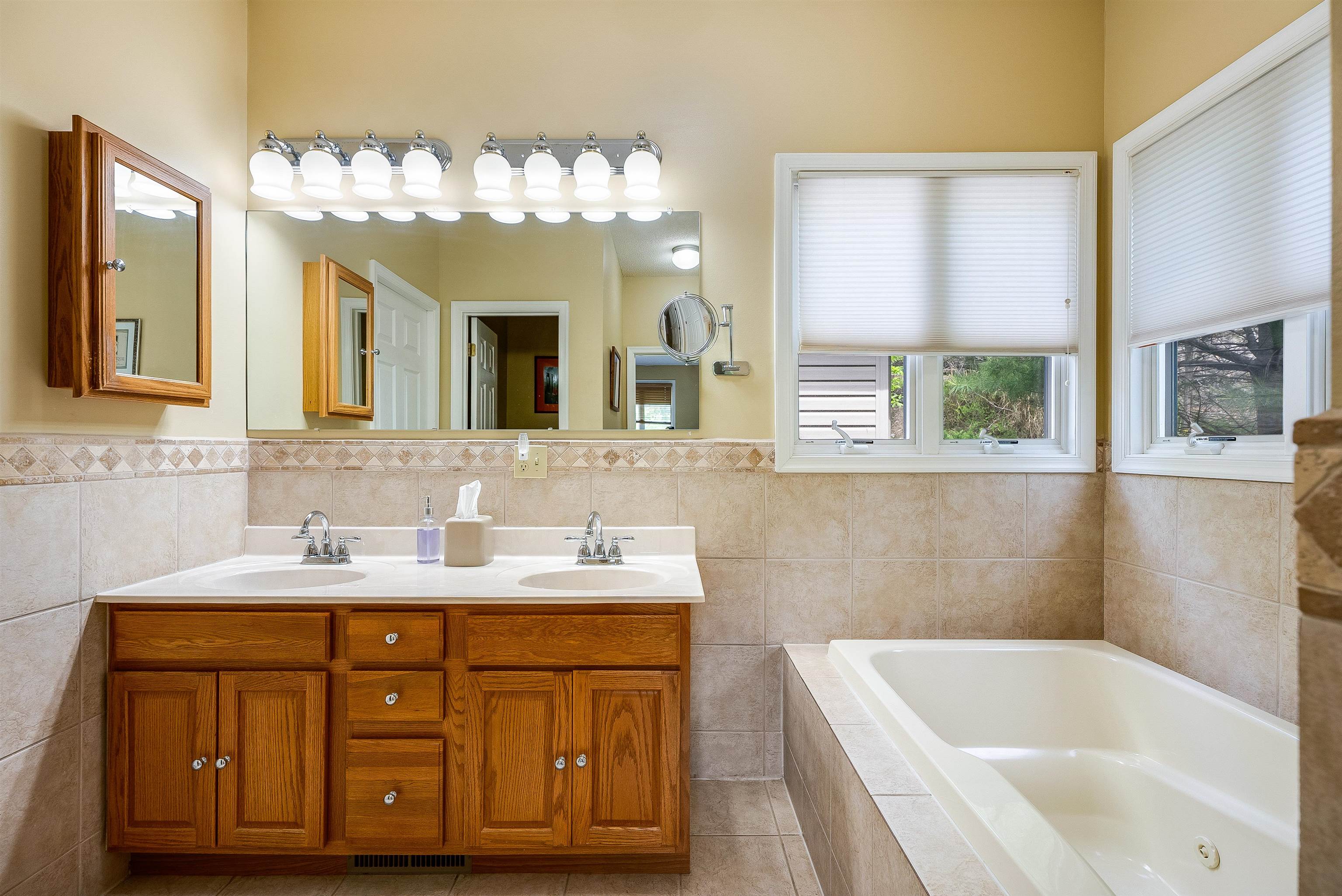 312 Rainier Road McGaheysville, VA 22840 - Photo 29 of 55 a bathroom with a tub a sink and mirror