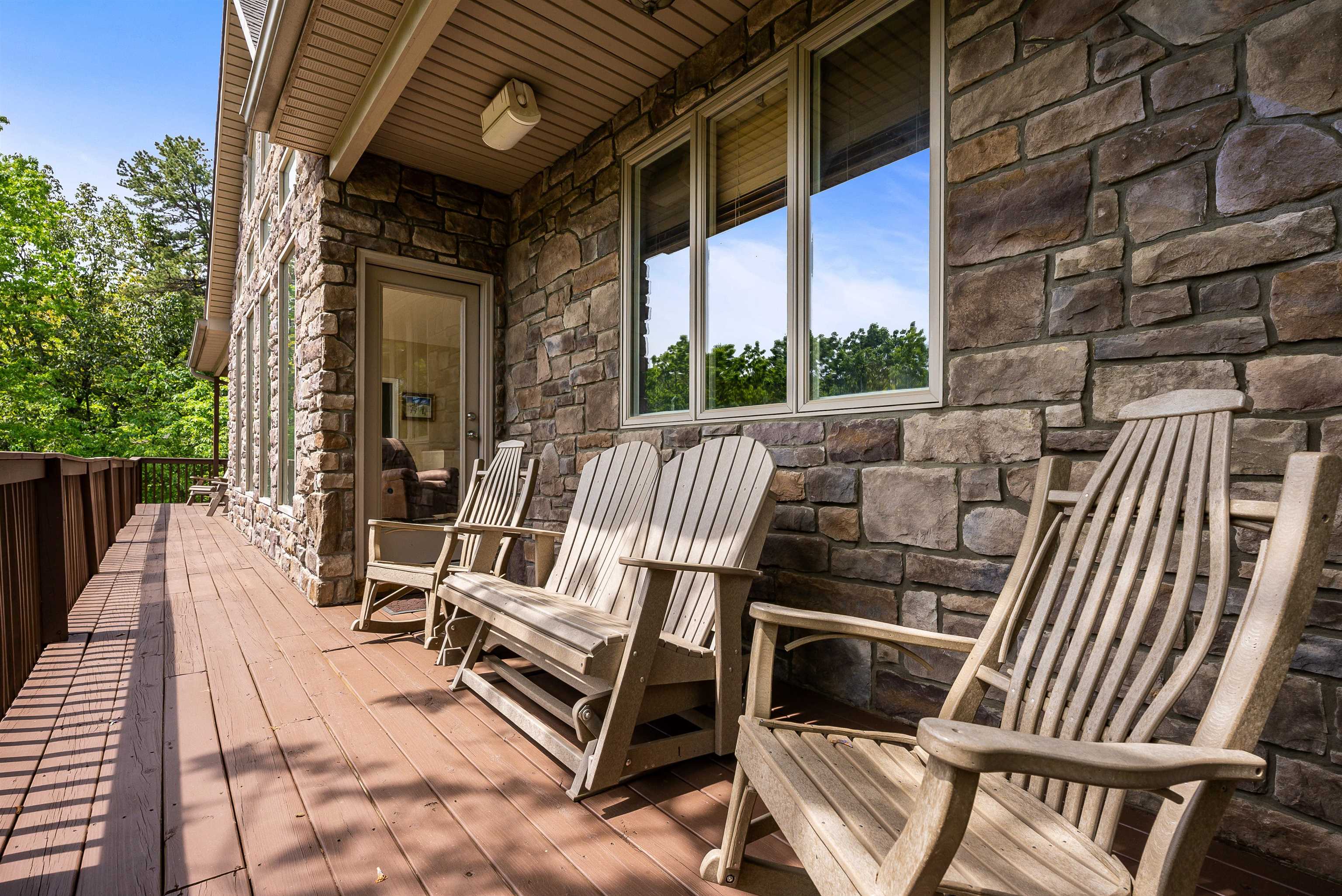 312 Rainier Road McGaheysville, VA 22840 - Photo 52 of 55 a view of a chairs and table in the balcony