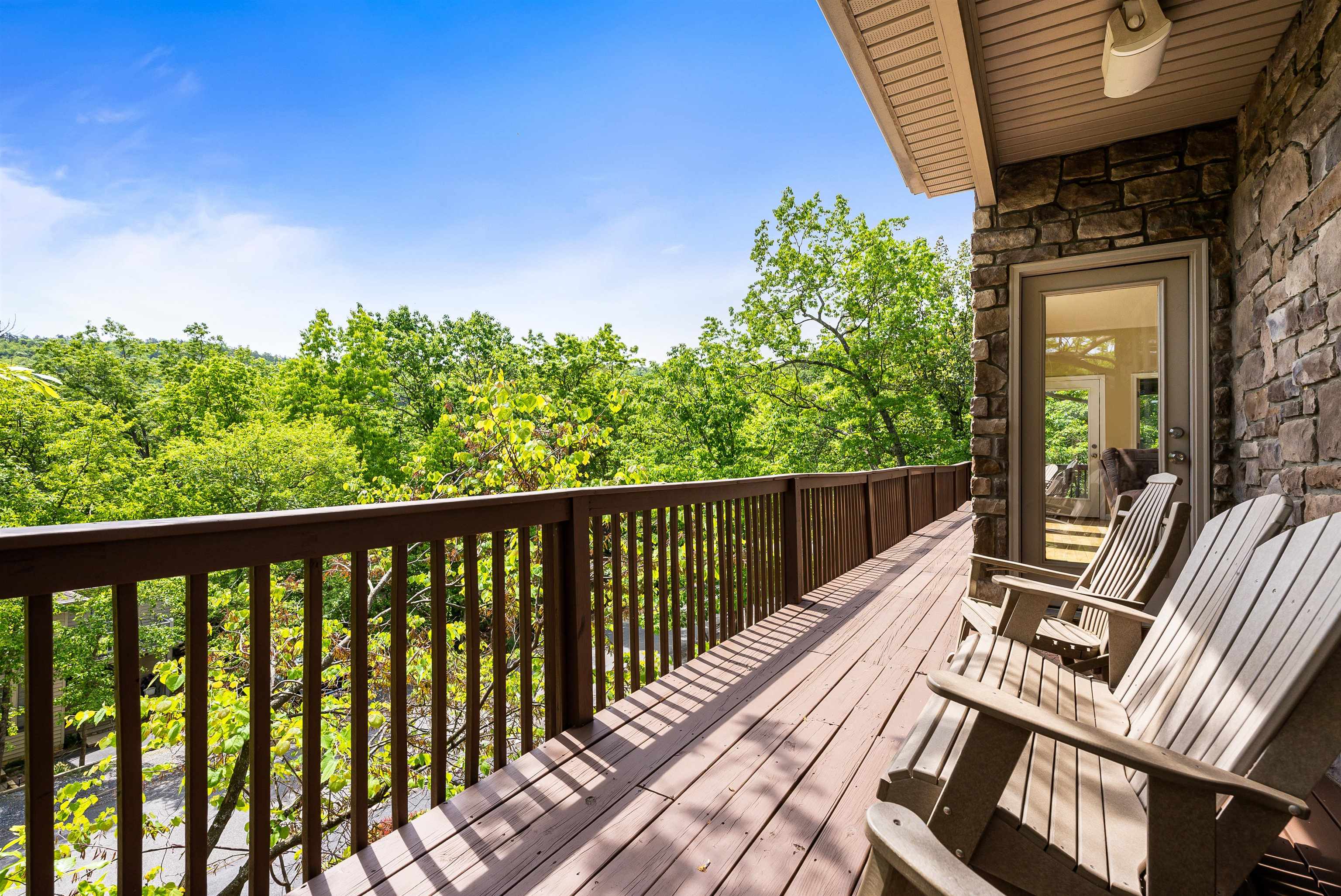 312 Rainier Road McGaheysville, VA 22840 - Photo 53 of 55 a view of balcony with wooden floor and outdoor seating