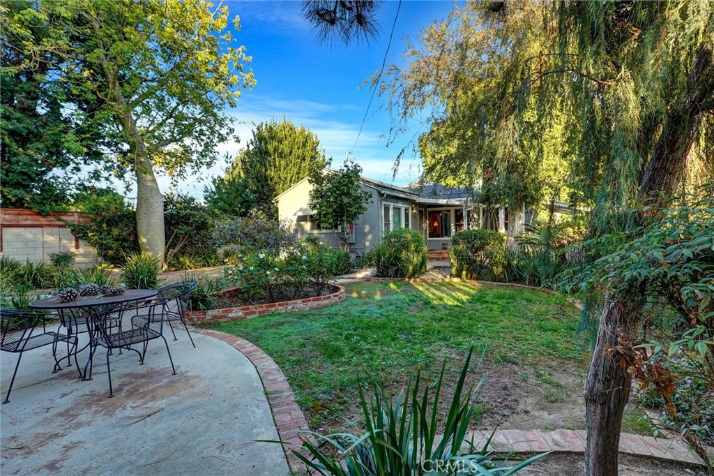 6649 Ranchito Avenue Van Nuys, CA 91405 - Photo 26 of 31 a view of a house with backyard sitting area and garden