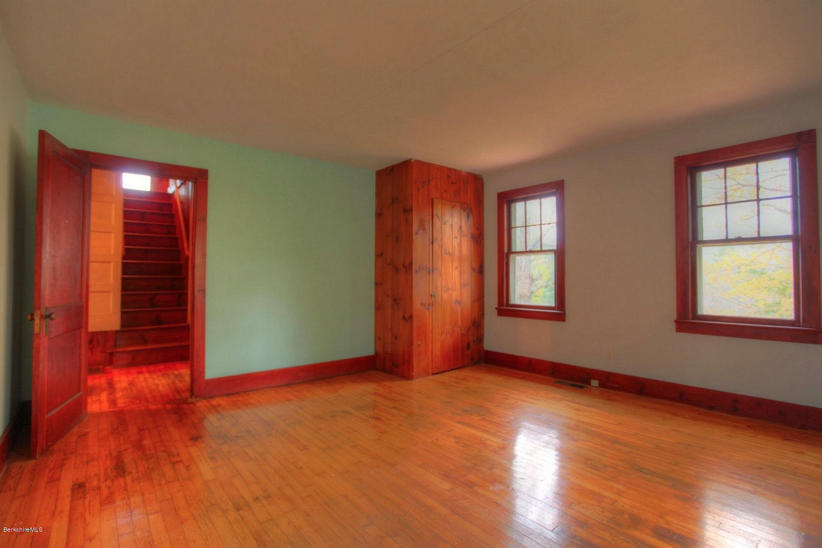 25 Jerusalem Road Tyringham, MA 01264 - Photo 17 of 30 an empty room with windows