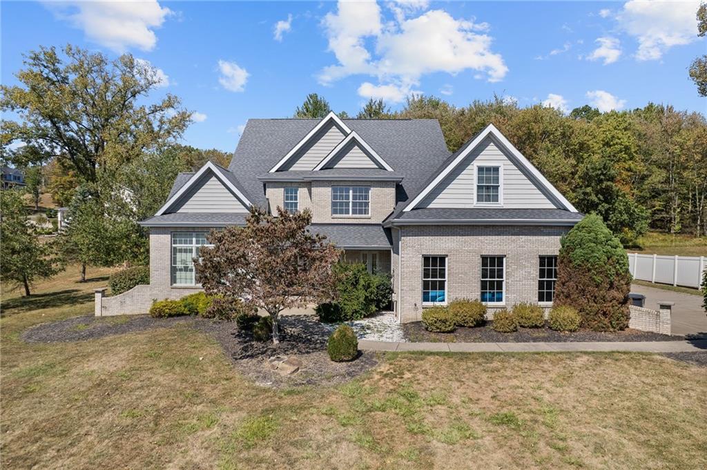 a front view of a house with porch