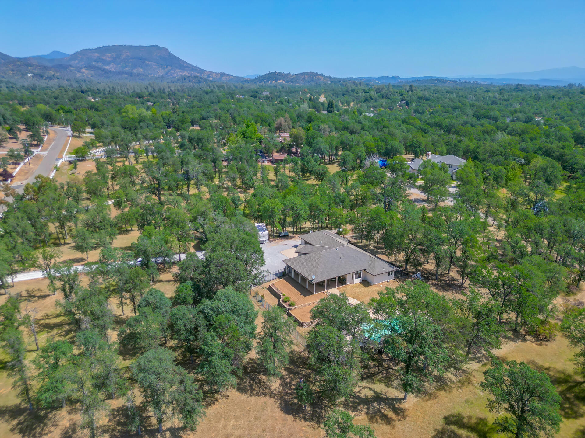 13223 Padani Drive Redding, CA 96003 - Photo 44 of 48 an aerial view of a house with a garden