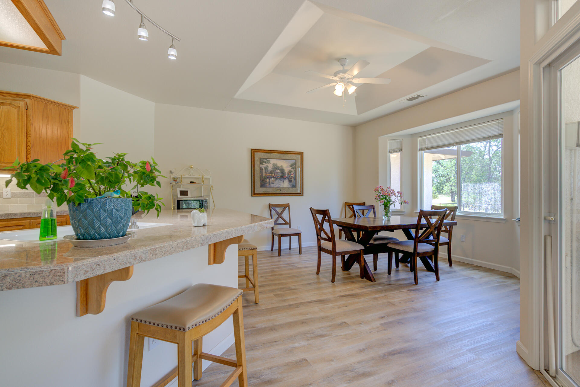 13223 Padani Drive Redding, CA 96003 - Photo 7 of 48 a view of a dining room with furniture and wooden floor