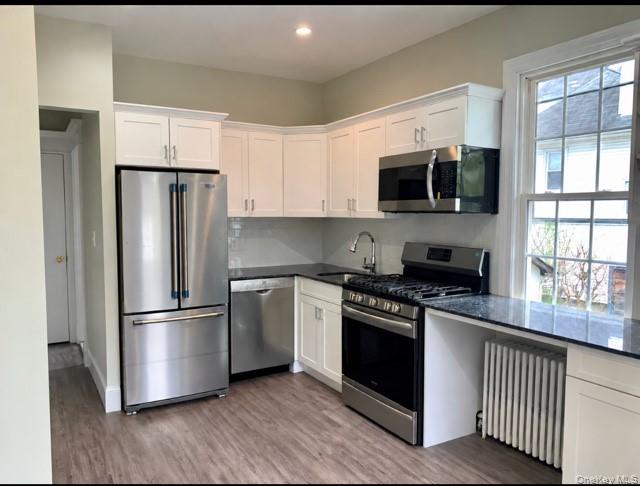 99 Brookside Place, Unit 2 New Rochelle, NY 10801 - Photo 3 of 16 Newly renovated sleek and stylish modern kitchen with granite counters and all new appliances including dish washer.