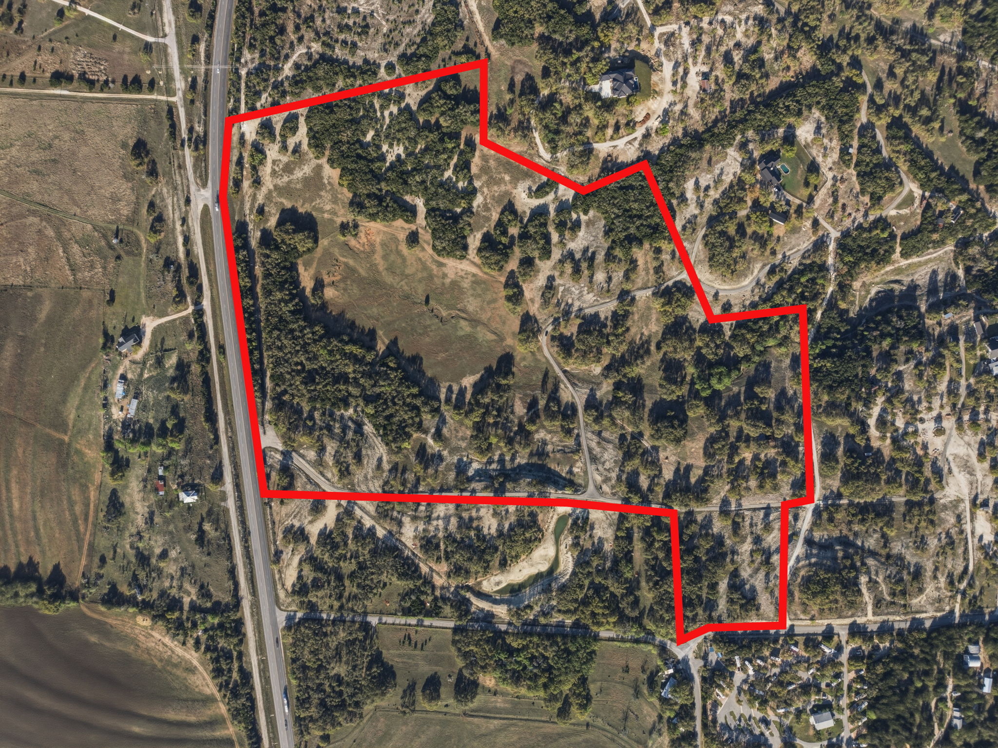 7890 Highway 290 Dripping Springs, TX 78620 - Photo 2 of 33 Map / location with property parcel outlined