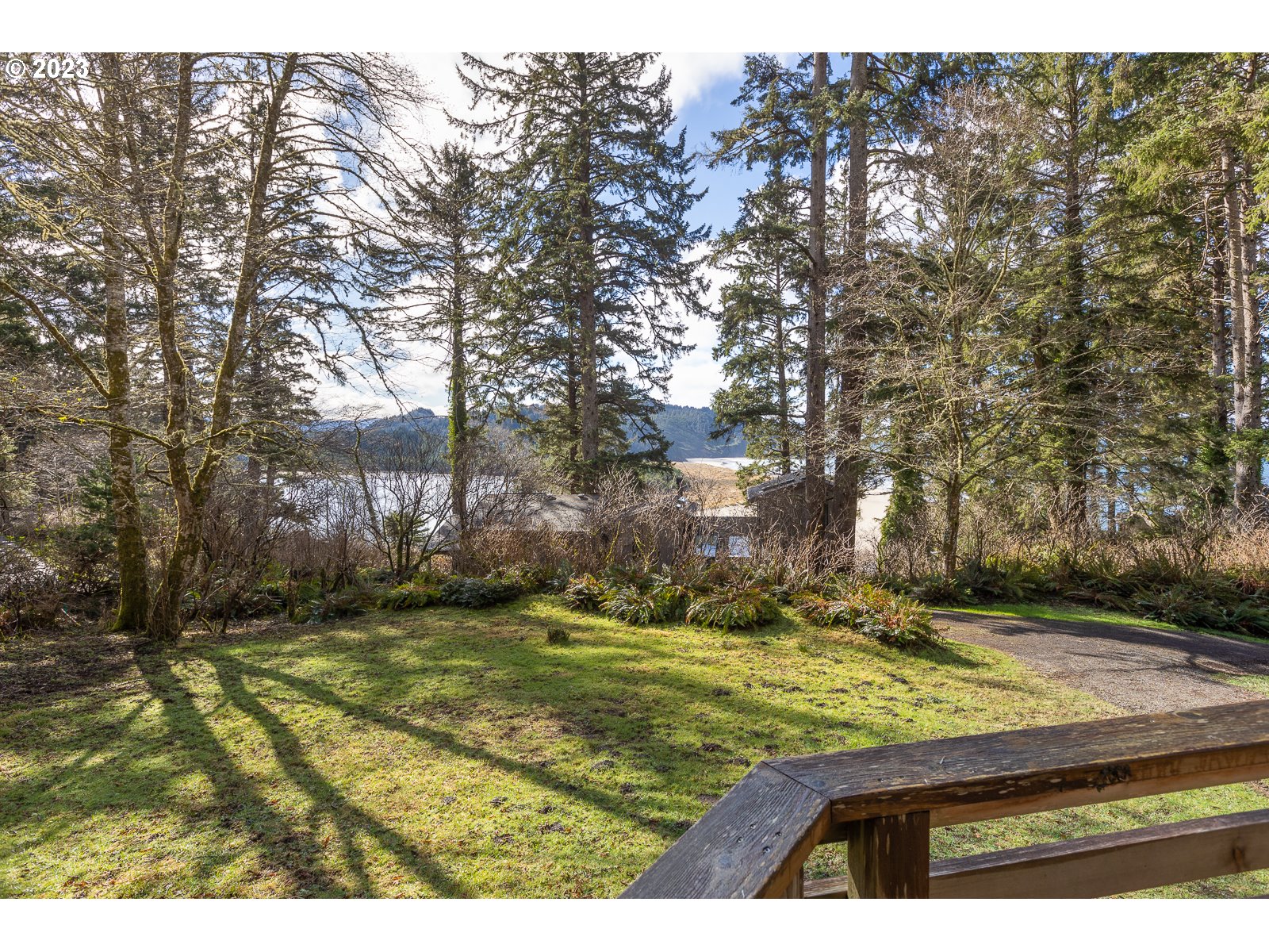 2170 Old Ranch Road Otis, OR 97368 - Photo 27 of 32 a view of a yard with an trees
