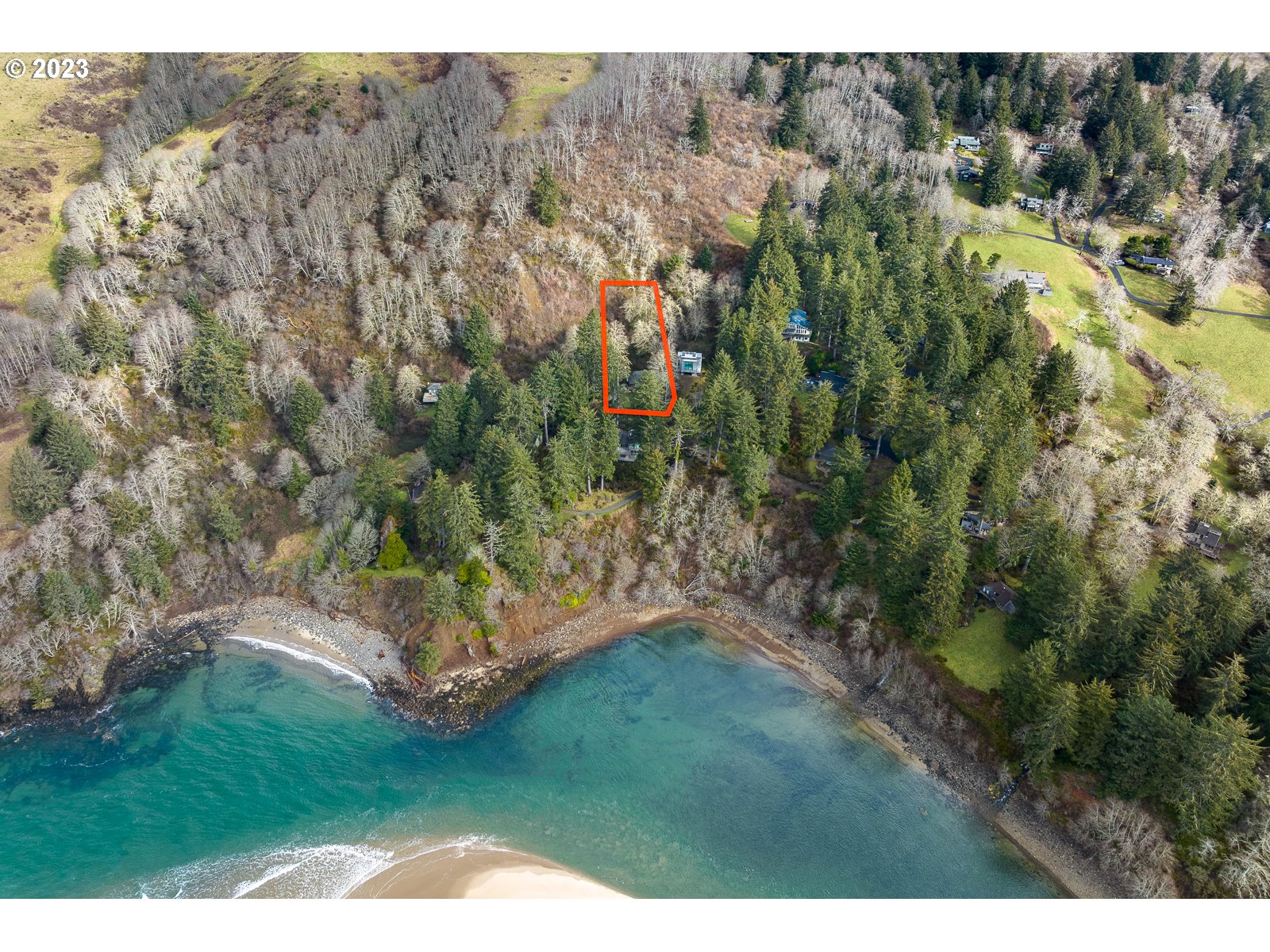 2170 Old Ranch Road Otis, OR 97368 - Photo 30 of 32 a view of a yard with a tree