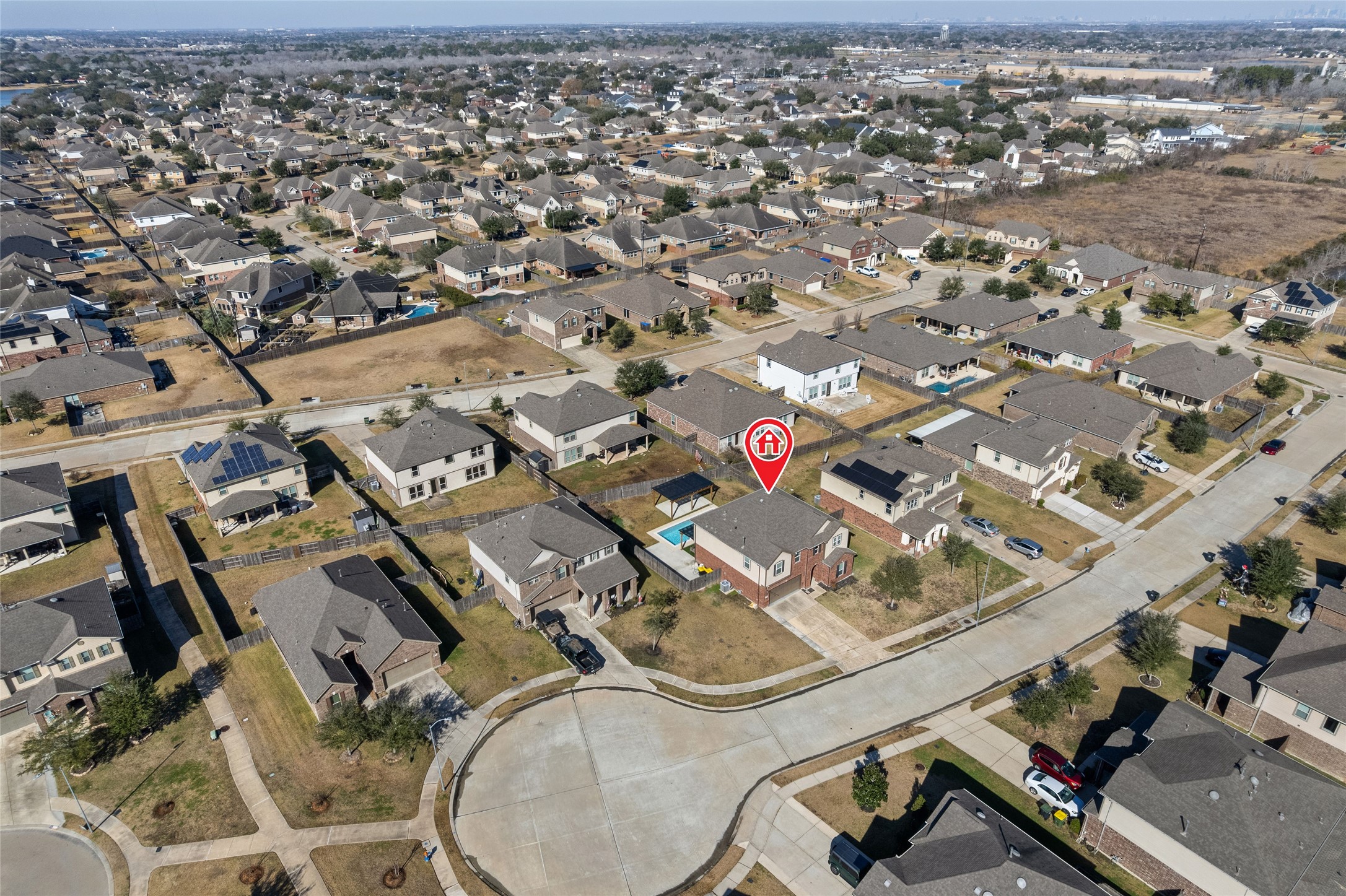3508 Saxton Green Road Pearland, TX 77584 - Photo 40 of 45 an aerial view of a city