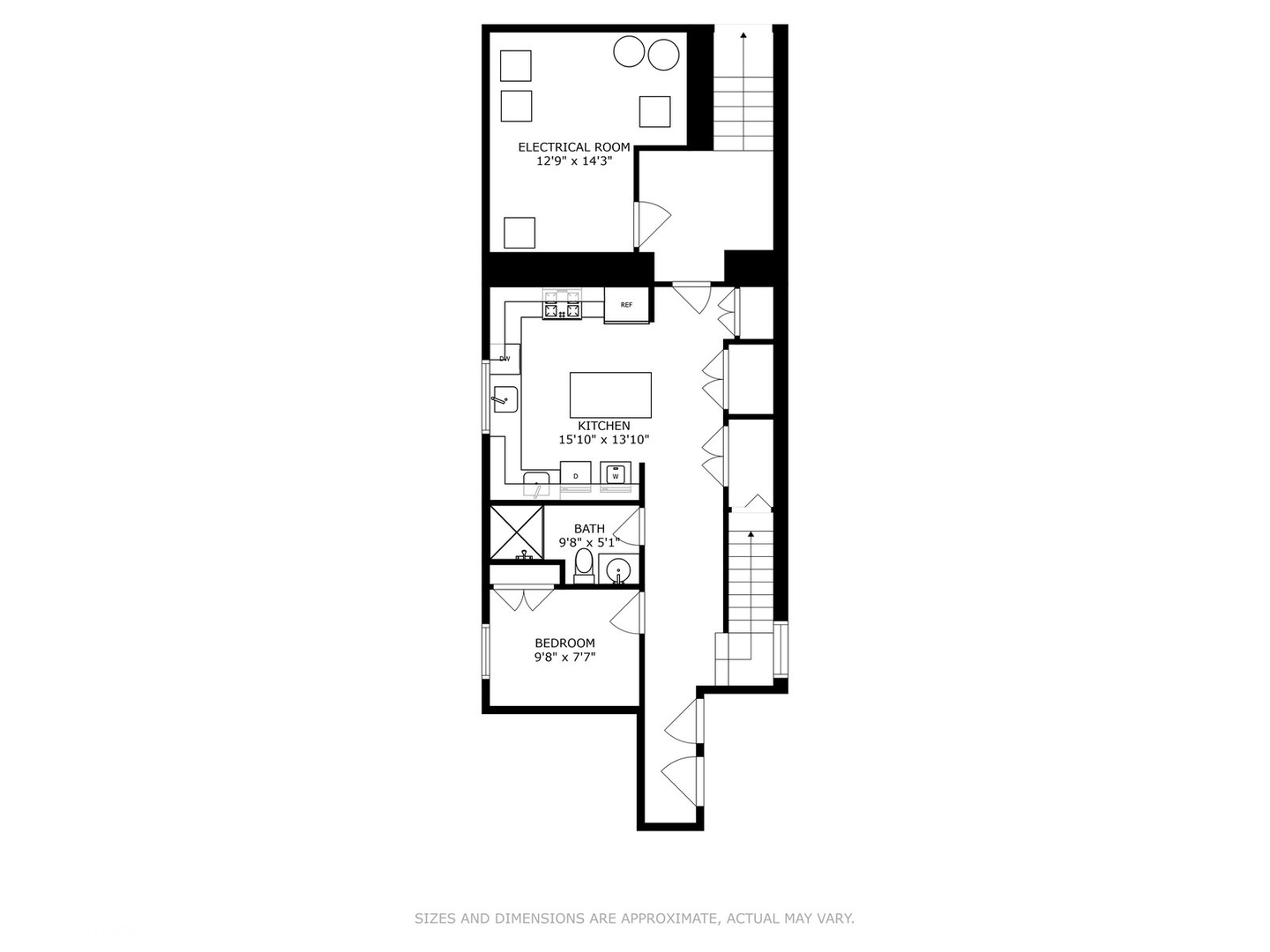 1261 West Flournoy Street Chicago, IL 60607 - Photo 43 of 43 a picture of a floor plan
