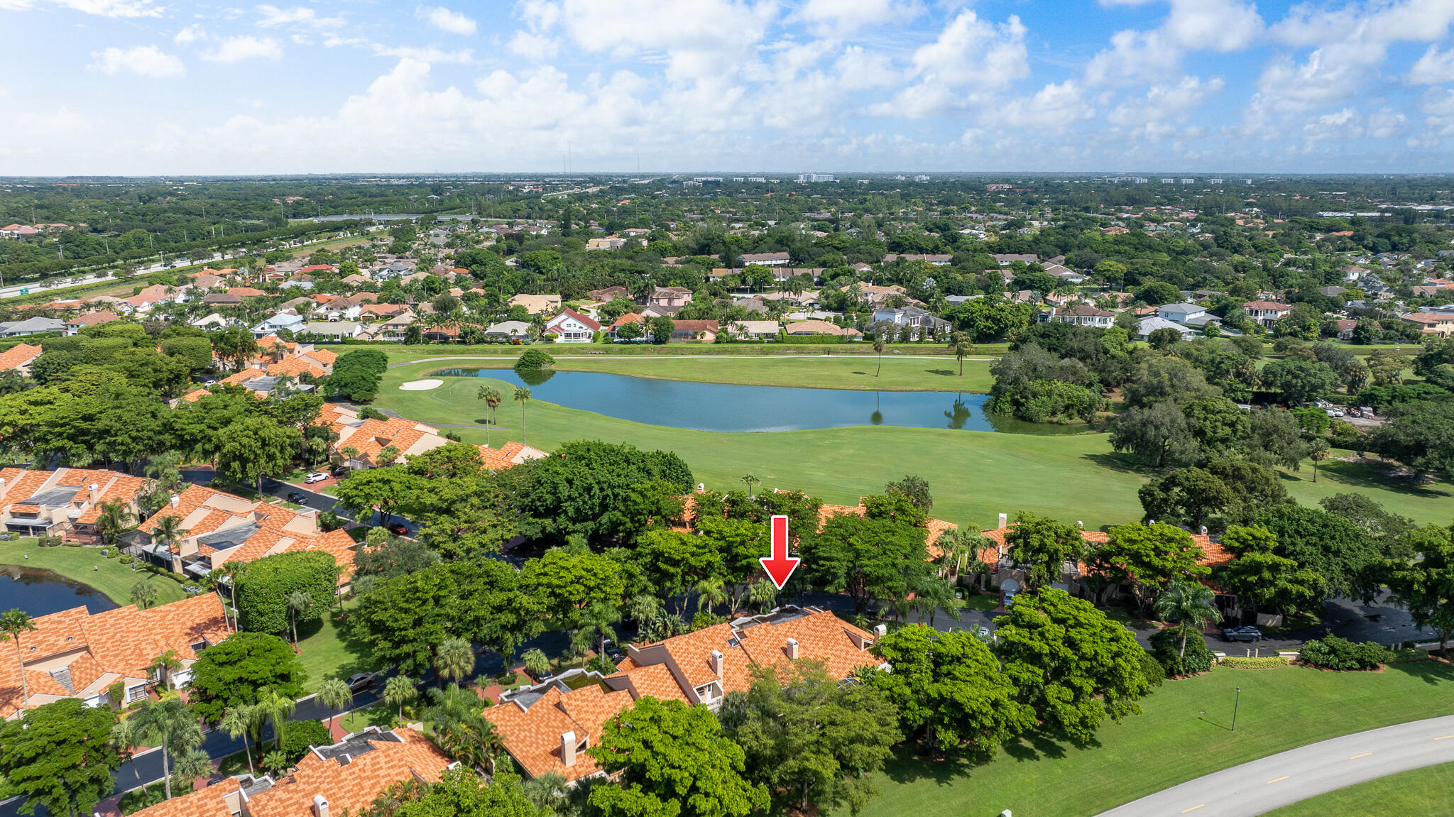 22545 Meridiana Drive Boca Raton, FL 33433 - Photo 51 of 63 an aerial view of city lake and houses with outdoor space