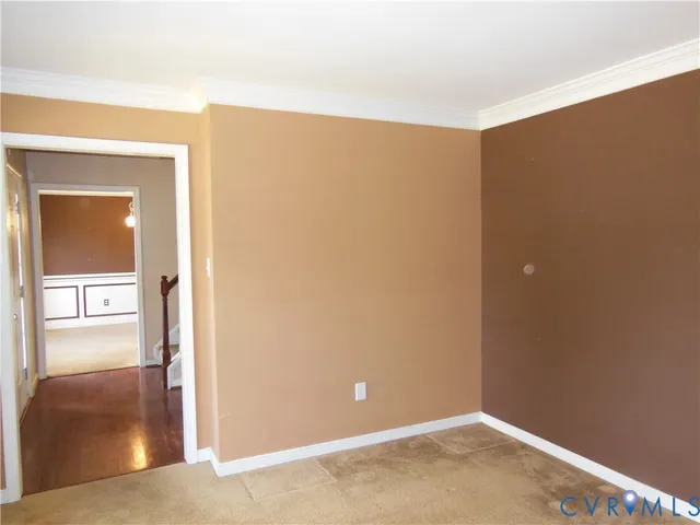 a view of an empty room