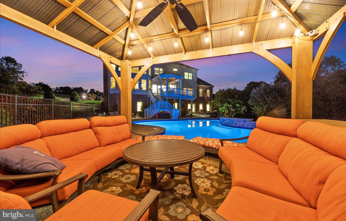 40859 Beechnut Road Leesburg, VA 20175 - Photo 5 of 81 View from covered patio of pool & back of house