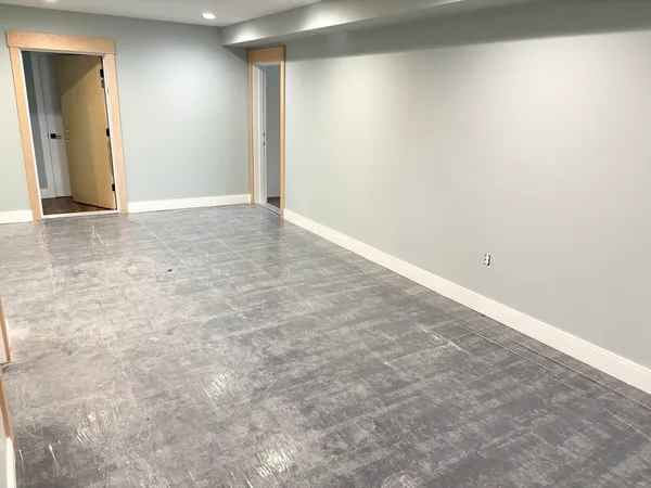 a view of an empty room