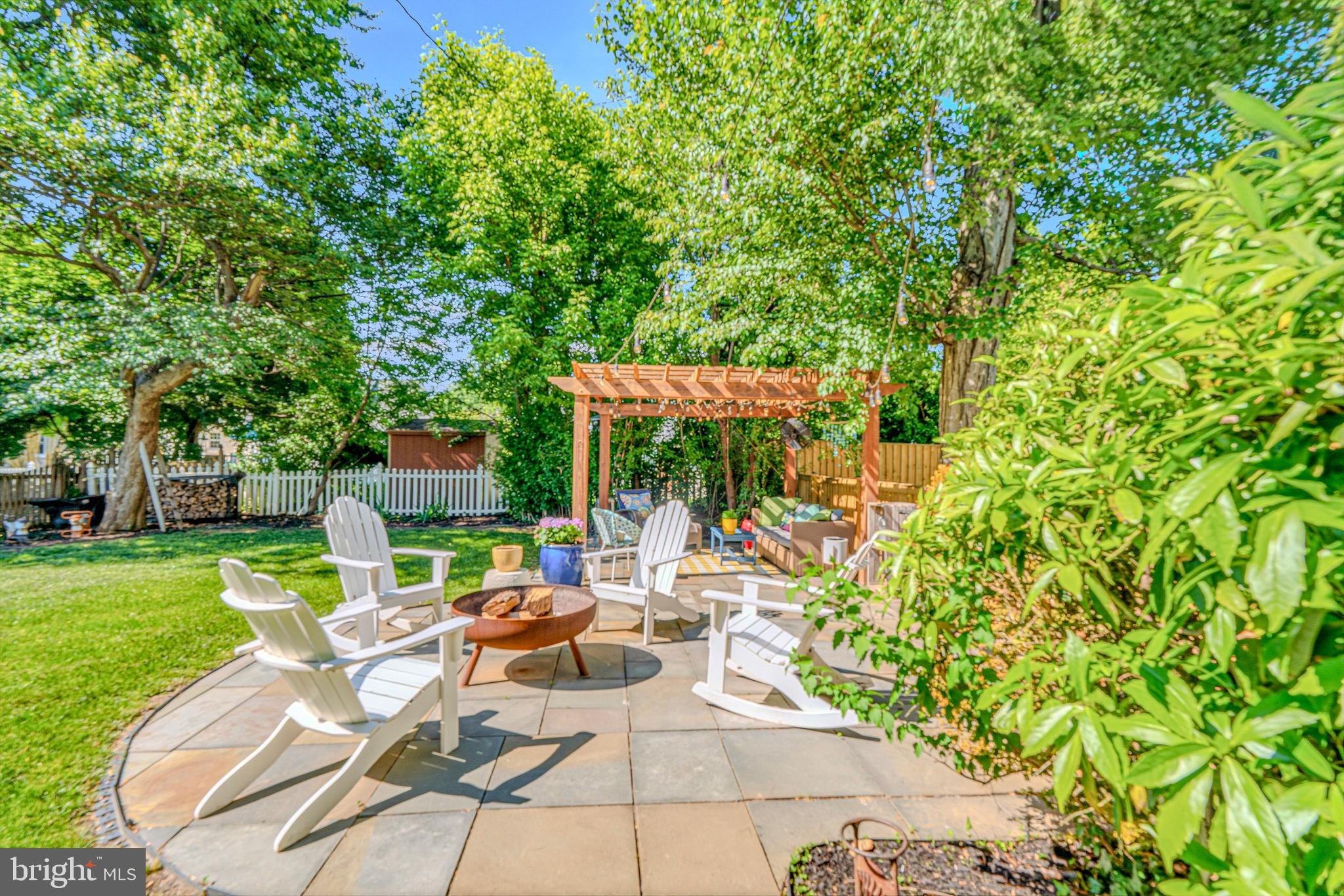 506 Brook Road Baltimore, MD 21286 - Photo 46 of 56 a view of backyard with seating area and green space