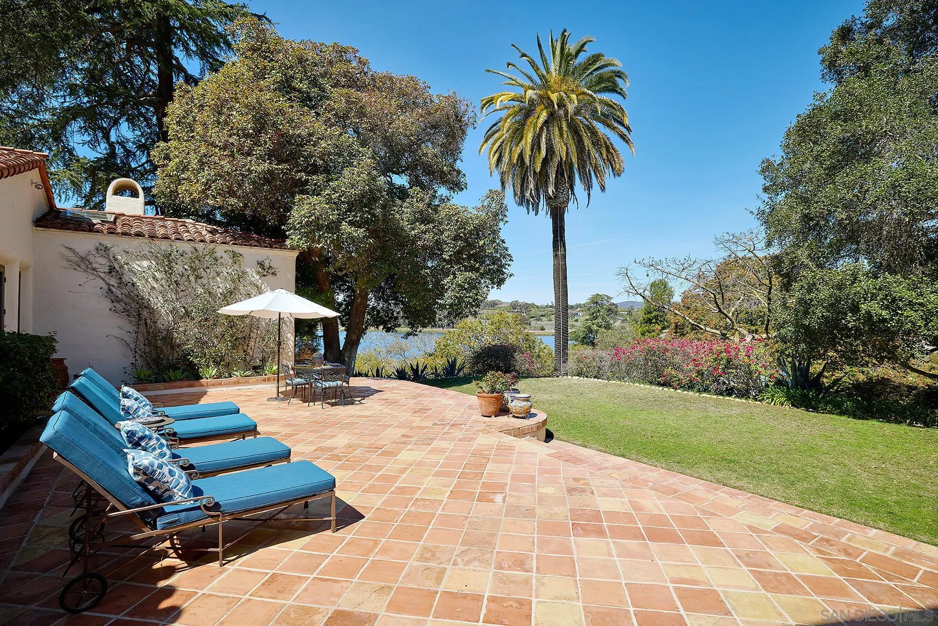 6525 Lago Lindo Rancho Santa Fe, CA 92067 - Photo 34 of 47 Breathtaking views from the side patio off the entrance.