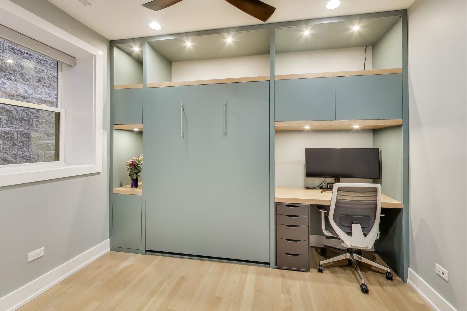 3533 North Fremont Street, Unit 2 Chicago, IL 60657 - Photo 12 of 30 a view of a workspace with furniture and a window