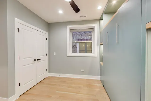 a view of an empty room