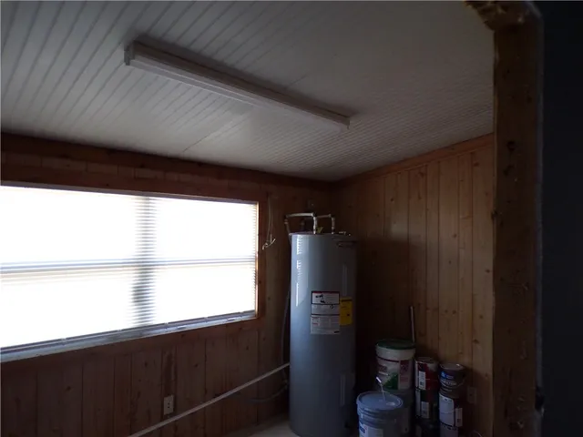 a table and chairs in a room