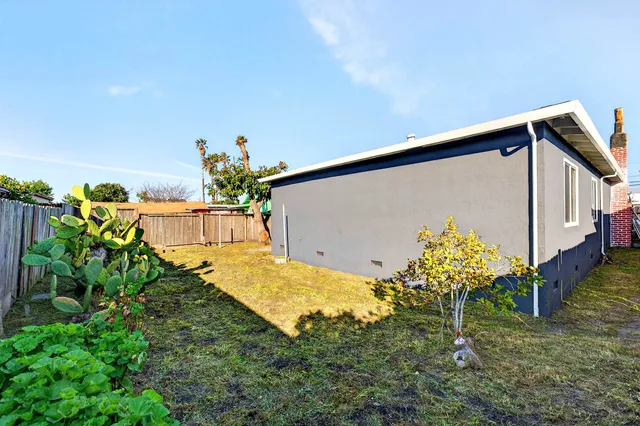 a backyard of a house