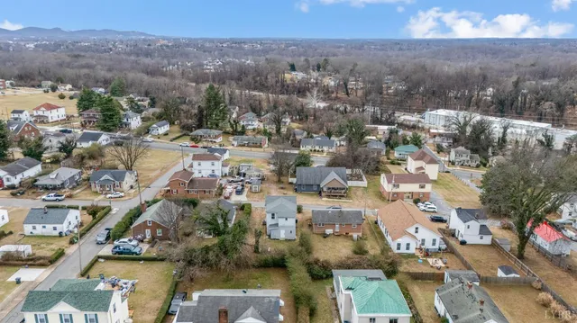 an aerial view of a city with lots of residential buildings