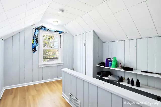 a very nice looking room with a large window