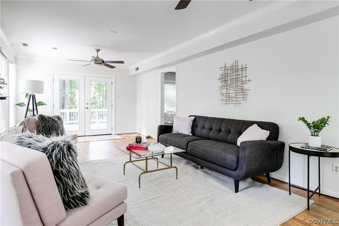 6007 Mill Spring Court Midlothian, VA 23112 - Photo 18 of 37 a living room with furniture and wooden floor