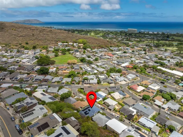a view of city and mountain