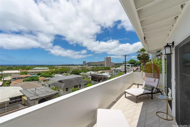 a view of city from balcony