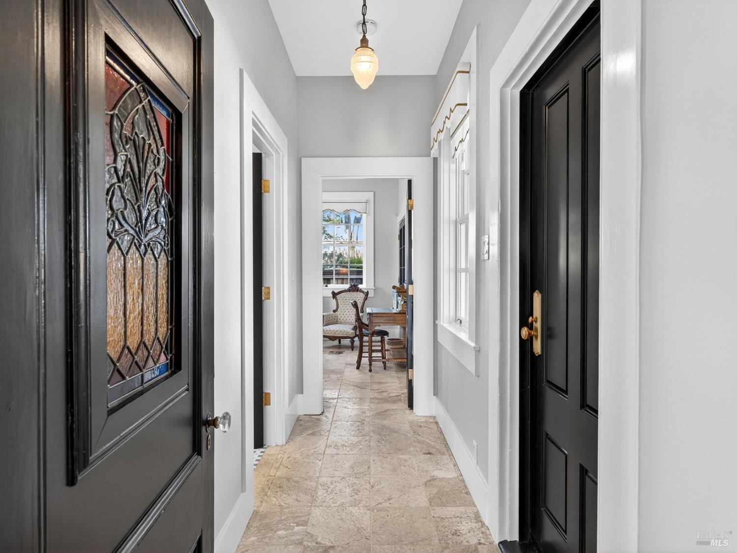 44900 Little Lake Road Mendocino, CA 95460 - Photo 18 of 54 Hallway to the downstairs primary suite