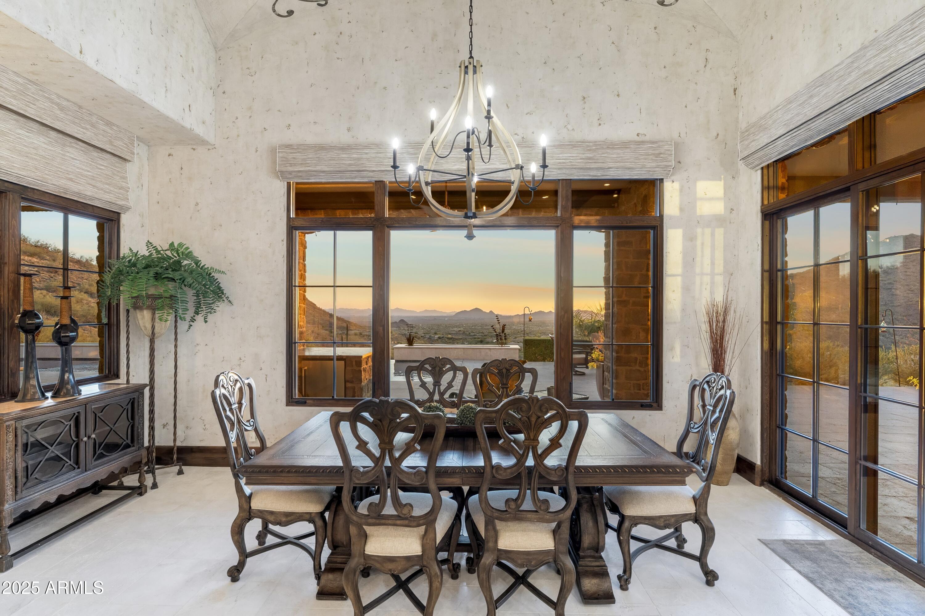 14699 East Paradise Drive, Unit 26 Scottsdale, AZ 85259 - Photo 37 of 73 a view of a dining room with furniture window and outside view