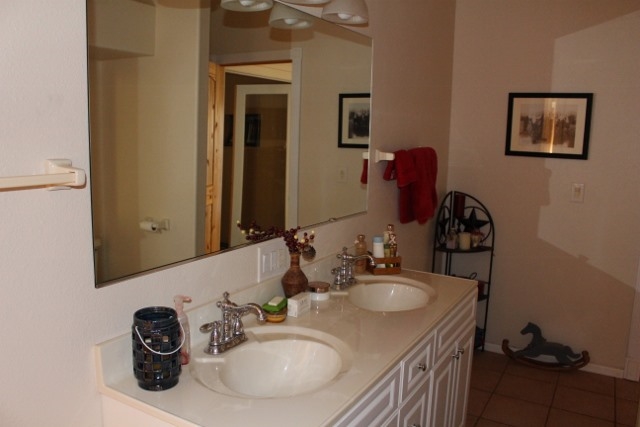 853 R Road Mack, CO 81525 - Photo 36 of 42 a bathroom with a sink double vanity and a mirror