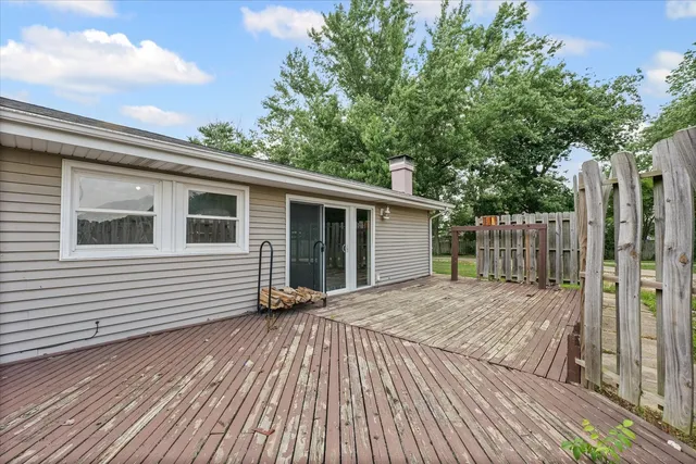 a brick house with a yard