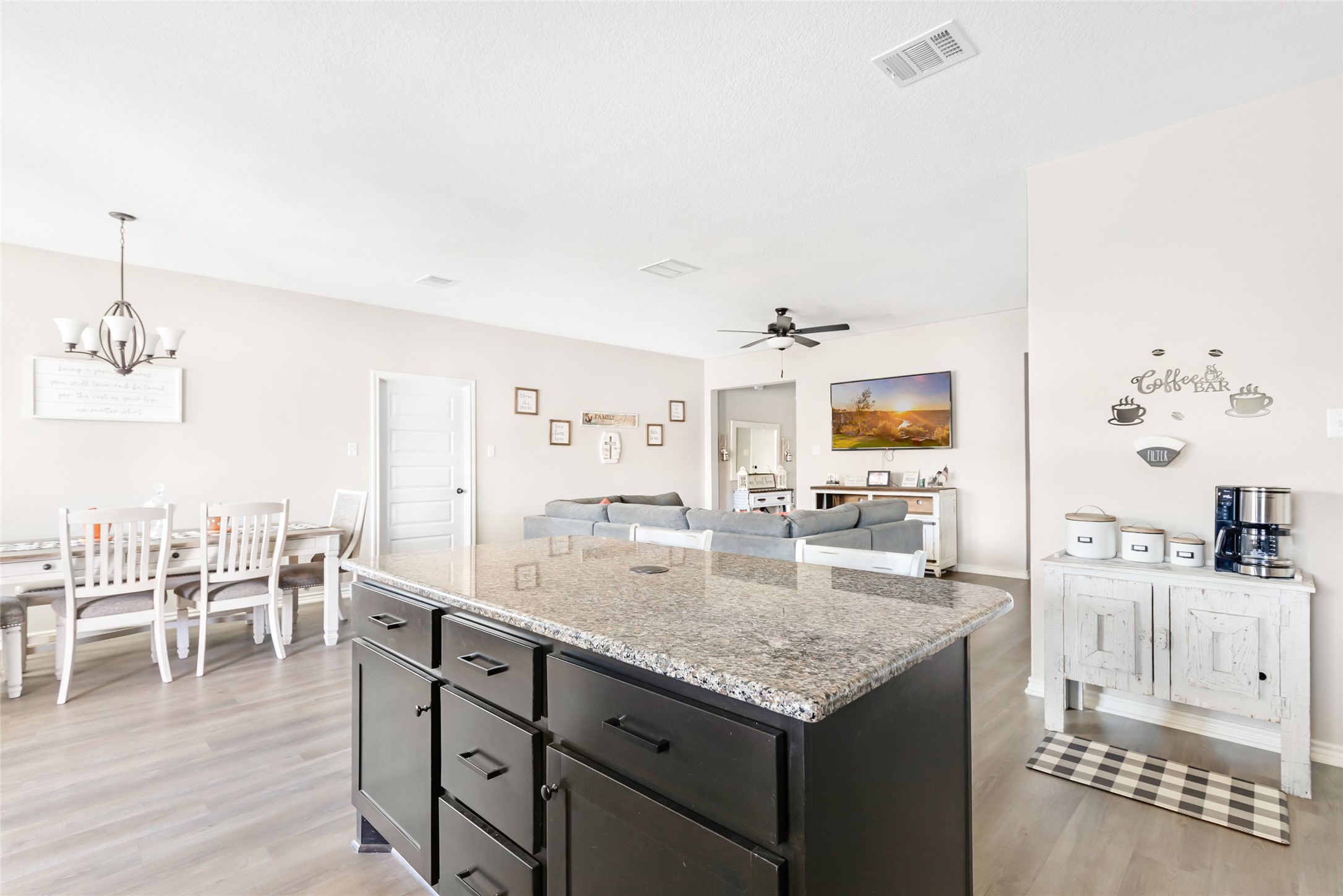 140 Swann Lane Coldspring, TX 77331 - Photo 20 of 30 Open concept Kitchen, dining room and living room