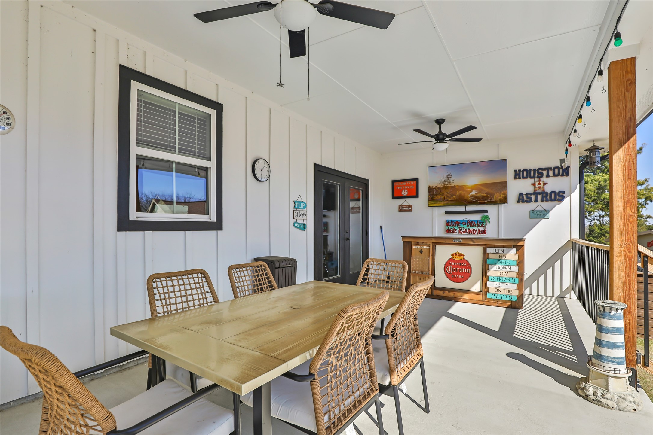 140 Swann Lane Coldspring, TX 77331 - Photo 5 of 30 Covered back patio