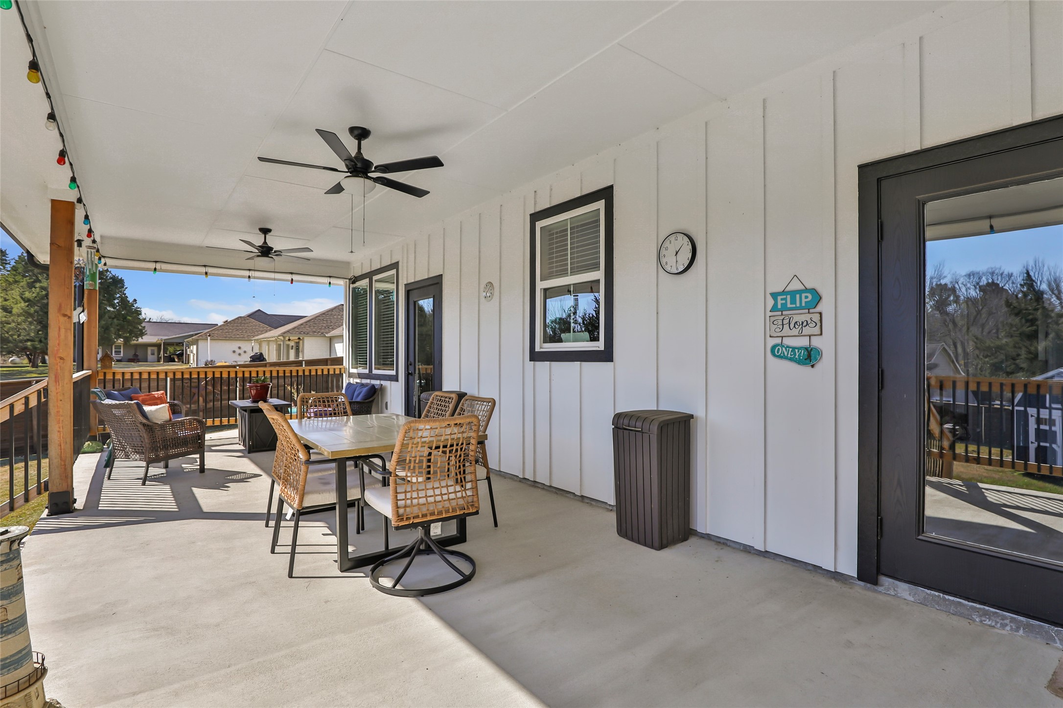 140 Swann Lane Coldspring, TX 77331 - Photo 6 of 30 Covered back patio equipped with fans to keep cool on warm nights.