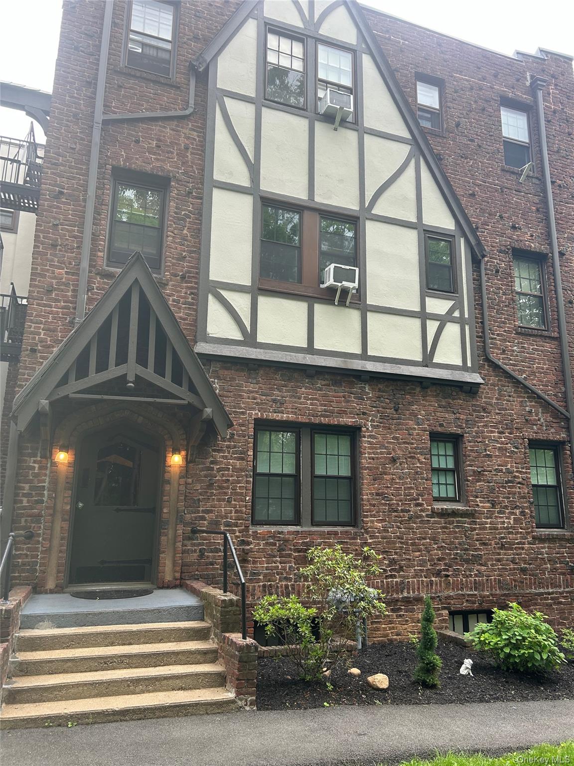 a front view of a house