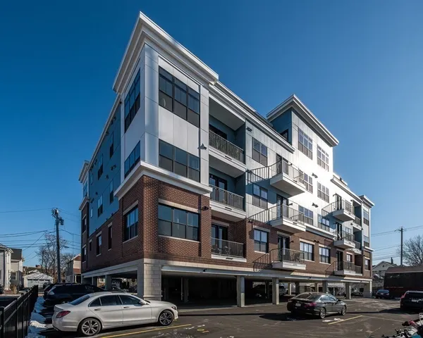 a view of brick building with a entrance door