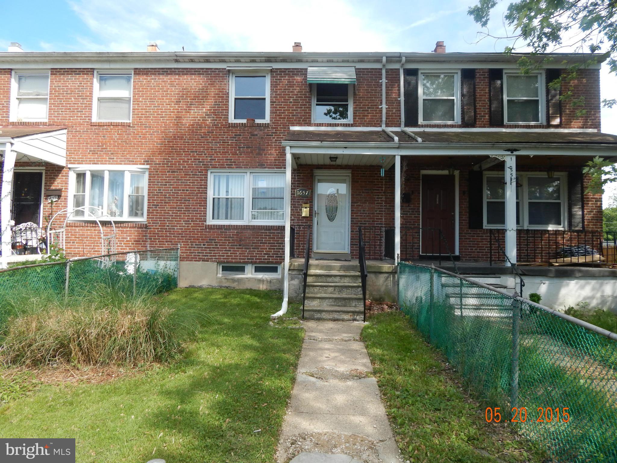 1657 Poles Road Baltimore, MD 21221 - Photo 1 of 8 Exterior (Front)