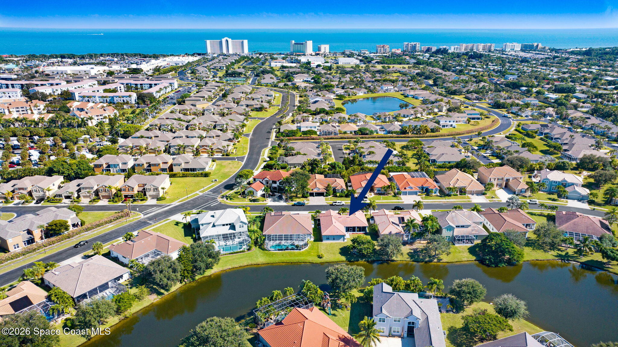 3330 Poseidon Way Indialantic, FL 32903 - Photo 2 of 47 an aerial view of a city