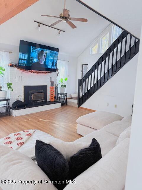 126 Dunchurch Drive Bushkill, PA 18324 - Photo 13 of 26 a living room with furniture and a fireplace