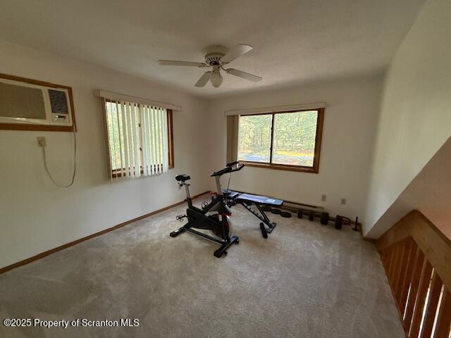 126 Dunchurch Drive Bushkill, PA 18324 - Photo 17 of 26 a view of a room with gym equipment and windows