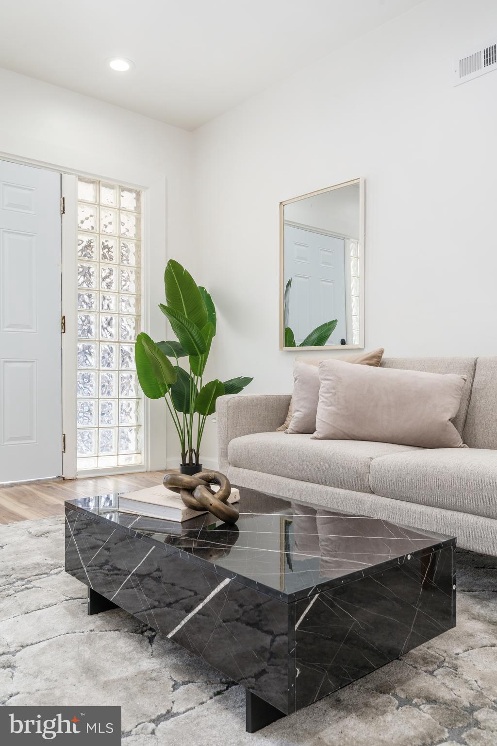 3312 North Bailey Street Philadelphia, PA 19129 - Photo 13 of 35 a living room with furniture a lamp and a potted plant